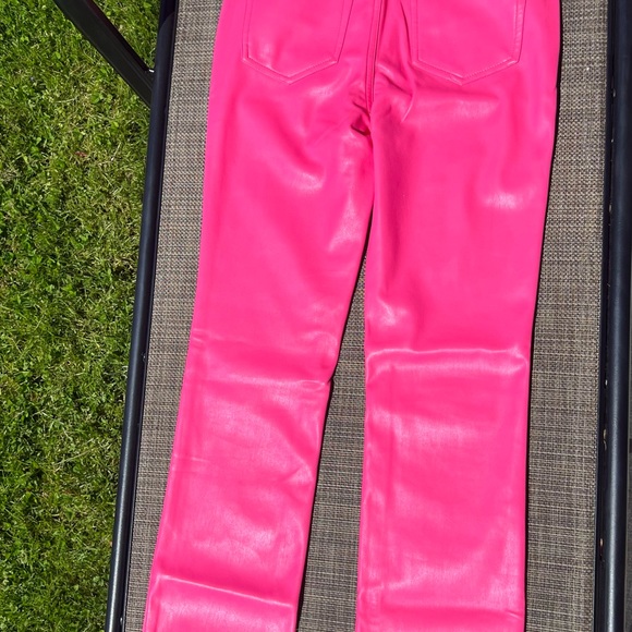 AFRM Heston Faux Leather Straight Leg Pants - Picture 9 of 16